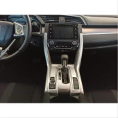 Honda Civic Uyumlu Fc5 2016-2020 Yeni Stil Vites Konsol Kaplama- Silver - 2