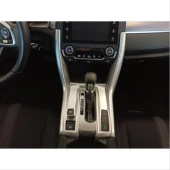 Honda Civic Uyumlu Fc5 2016-2020 Yeni Stil Vites Konsol Kaplama- Silver - 3