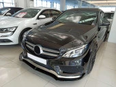 Mercedes W205 Uyumlu 2015-2018 C Serisi Ön Lıp Custom - Piano Black (Parlak Siyah) - 3