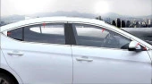 Hyundai Elantra Uyumlu 2016-2018 Cam Çıtası Nikelaj 10 Parça - 2