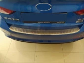 Hyundai Elantra Uyumlu 2016-2018 Arka Tampon Üst Koruması Krom thumbnail 3