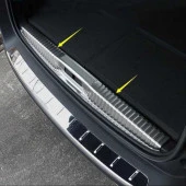 Peugeot 3008 Uyumlu 2016+ Bagaj Eşik Koruması Krom - 1