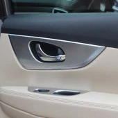 Nissan X-Trail Uyumlu 2014-2017 Kapı Kolçak Kaplaması Silver thumbnail 2