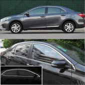 Toyota Corolla Uyumlu 2013-2016 Cam Çıtası Nikelaj - 1