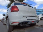 Volkswagen Mk5 Uyumlu Polo 2014-2017 Reflektörlü Silver Difüzör - 2