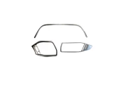 Ford Focus Uyumlu 2019+ Menfez Kaplama 3 Parça Silver(Paslanmaz Çelik) - 3
