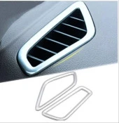 Hyundai Elantra Uyumlu 2016-2019 Göğüslük Menfez Kaplama - Silver (ABS) - 1
