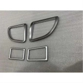 Toyota Corolla Uyumlu 2014+ Menfez Kaplama 4 Parça Silver thumbnail 1