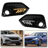 Honda Civic Uyumlu Fc5 2016-2020 Typer Ön Sis Ledi thumbnail 3