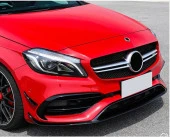 Mercedes W176 Uyumlu 2016-2018 A Serisi A45 Ön Tampon Aero Kit - 4