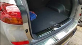 Hyundai Tucson Uyumlu 2015-2018 Bagaj Eşik Koruma - Titanyum Siyah - 3