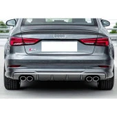 Audi A3 Uyumlu 2017+ Sedan S3 Difüzör Egzoz Seti - 3