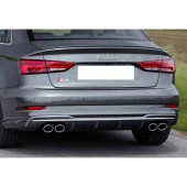 Audi A3 Uyumlu 2017+ Sedan S3 Difüzör Egzoz Seti - 4