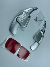 Audi A3 Uyumlu 2017+ A4 2017+ Audi A5 2017+ Paddle Shift - Silver (F1 Vites Kulakçık) - 2