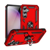 Galaxy S23 FE Kılıf Yüzüklü Standlı Manyetikli Armor Zırh - 2