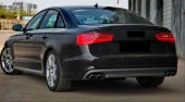 Audi A6 Uyumlu 2012-2015 S6 Difüzör - (Standart Tampon İçin) - 4
