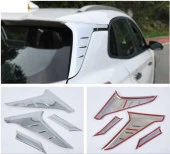 Hyundai Kona Uyumlu Arka Direk Kaplama - Krom - 2