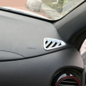 Hyundai Kona Uyumlu Ön Menfez Kaplama 2 Parça - Silver thumbnail 4