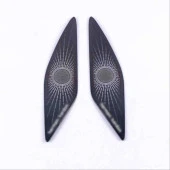 Volkswagen Golf Uyumlu 8 Harman Kardon Tweeter Kaplama - Titanyum Siyah (Life Style İmpression Paket İçin) - 1
