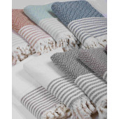 Bumedo Buldan Işi %100 Organik Pamuk Koltuk Örtüsü 170x210 Cm Koltuk Şalı Çekyat Kanepe Örtüsü - 5
