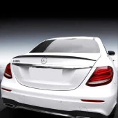 Mercedes W213 Uyumlu 2016-2019 E Serisi Taiwan Stil İnce Spoiler - Piano Black (Parlak Siyah) - 2
