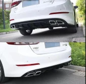 Hyundai Elantra 2016-2018 4 Egzoz Piano Black Difüzör - 2