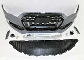Audi A6 Uyumlu 2015-2018 Rs6 Ön Tampon Panjur Seti - 1