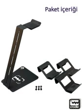 Metal Gaming Çok Fonksiyonlu Ps4 Ps5 Xbox Joystick Kontroller Tutucu Ve Kulaklık Dikey Standı - 5