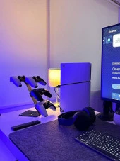 Metal Gaming Çok Fonksiyonlu Ps4 Ps5 Xbox Joystick Kontroller Tutucu Ve Kulaklık Dikey Standı - 7