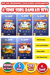 4.SINIF ETKİNLİKLİ ÇALIŞMA SETİ 5 Kitap Toplam 792 Sayfa - 1