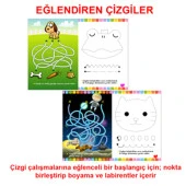 5-6 Yaş İlkokula Hazırlık Çizgi Çalışmaları Seti 5 Kitap 160 Sayfa - 7