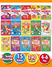 4 - 6 Yaş Matematik, Kodlama ve Dikkat ve Zeka Geliştirici Etkinlik Seti 15 Kitap - 1