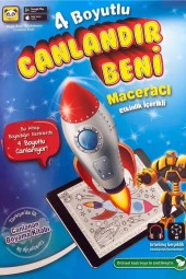 3 Boyutlu Canlanan Kitaplar 4D Boyama Seti 5 Kitap - 2