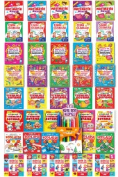 3 - 6 Yaş 40 Kitaplı Okul Öncesi Eğitim Seti 12 adet Kuru Boya Hediyeli - 2