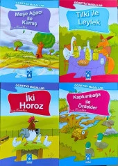 EZOP MASALLARI SETİ 1. SINIFLAR İÇİN BÜYÜK BOY RESİMLİ 15 KİTAP - 5