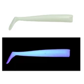Mef Sargan 10cm 3 Adet Silikon Yem  UV Beyaz Glow - 1