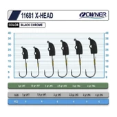 Owner 11681 X-Head Lrf Jig Head JH-86  1 GR - 2