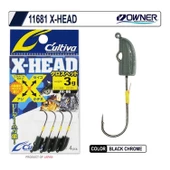 Owner 11681 X-Head Lrf Jig Head JH-86  1 GR - 3