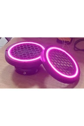 POZART AUDİO SYSTEMS 16cm Pembe Neon Işıklı Hoparlör ve Midrange Kapağı 1takım (2adet) Vidalanabilir - 4