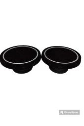 POZART AUDİO SYSTEMS 20cm Beyaz Neon Işıklı Hoparlör ve Midrange Kapağı 1takım (2adet) Vidalanabilir - 1