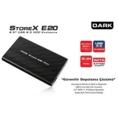 DARK DK-AC-DSE20 2.5" USB 2.0 SATA HDD KUTU ALUMİNYUM - 1
