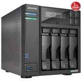 ASUSTOR AS6704T 4 BAY NAS(4X22TB Desteği), 4GB DDR4, M.2 x4, PCIe x1, 2.5GbE x2 DEPOLAMA ÜNİTESİ thumbnail 2