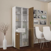 MODİLAYN CEVHER BANYO Çok Amaçlı Banyo Dolabı, Ceviz Beyaz - 3