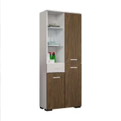 MODİLAYN CEVHER BANYO Çok Amaçlı Banyo Dolabı, Ceviz Beyaz - 7