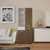 MODİLAYN CEVHER BANYO Çok Amaçlı Banyo Dolabı, Ceviz Beyaz - 4