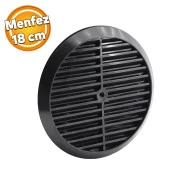 Doğalgaz Havalandırma Yuvarlak Mutfak Cam Menfezi Siyah 18 cm Hava Akış Kanalı Güvenlik Gaz Kaçağı thumbnail 1