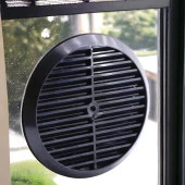 Doğalgaz Havalandırma Yuvarlak Mutfak Cam Menfezi Siyah 18 cm Hava Akış Kanalı Güvenlik Gaz Kaçağı thumbnail 5