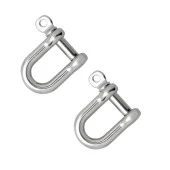 Kilitli Karabina U Tipi Zincir Kilidi 6 mm Kilit Salıncak Askısı Ek Bağlantı Parça Aparat 2 Adet thumbnail 3