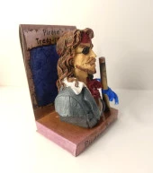 Kumbara Banka Kutusu Birikim Karayip Korsanı Biblo Heykel Ev Süsü Dekor - 2