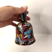 Zil Çan Resepsion Otel Zili Okul Öğrenci Çini Ev Dekor Obje Masa Süsü - 3